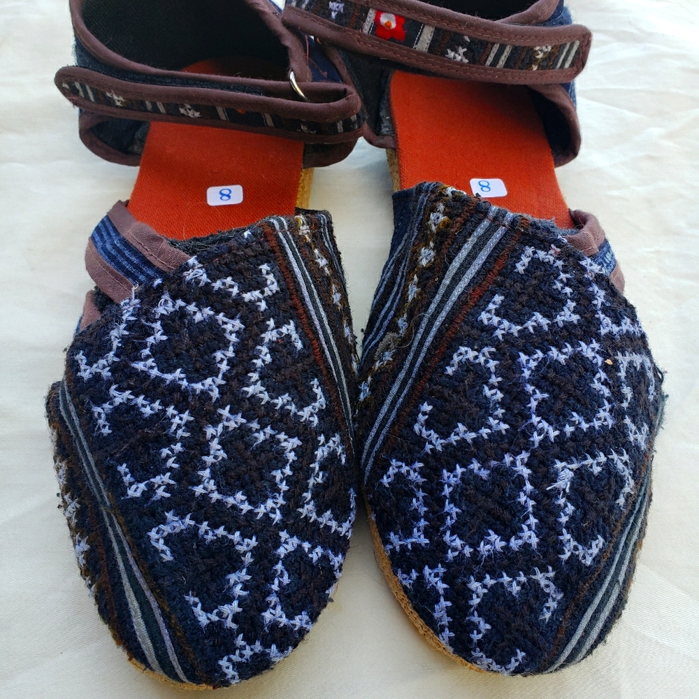 Handmade Shoes - Hmong Tribe fabric - 8w